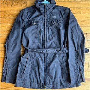 The North Face Hyvent Rain Jacket with Belted Waist- Size Small.